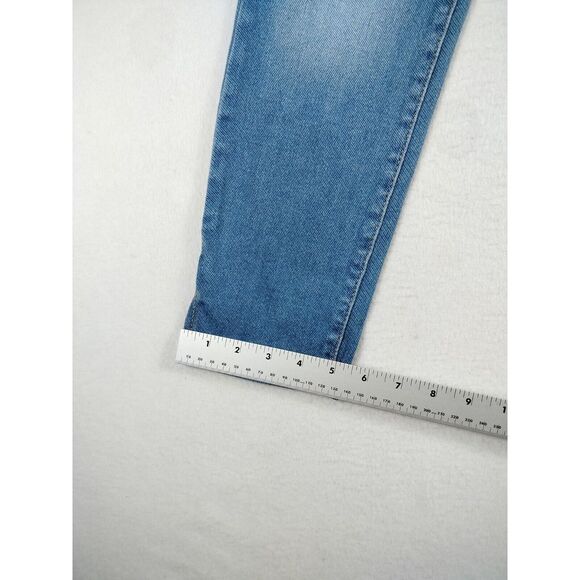 Maternity Jean Jeggings Womens 2 Cropped Denim Distressed Pregnancy A Glow Baby‎ - Picture 10 of 10